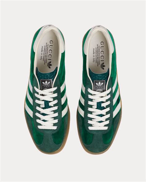 gucci x gazelle green|gucci gazelle green sneakers.